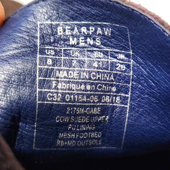 BearPaw Men's Brown Suede Gabe Chukka Boots Men's Size 8 EUC!! - Picture 7 of 11